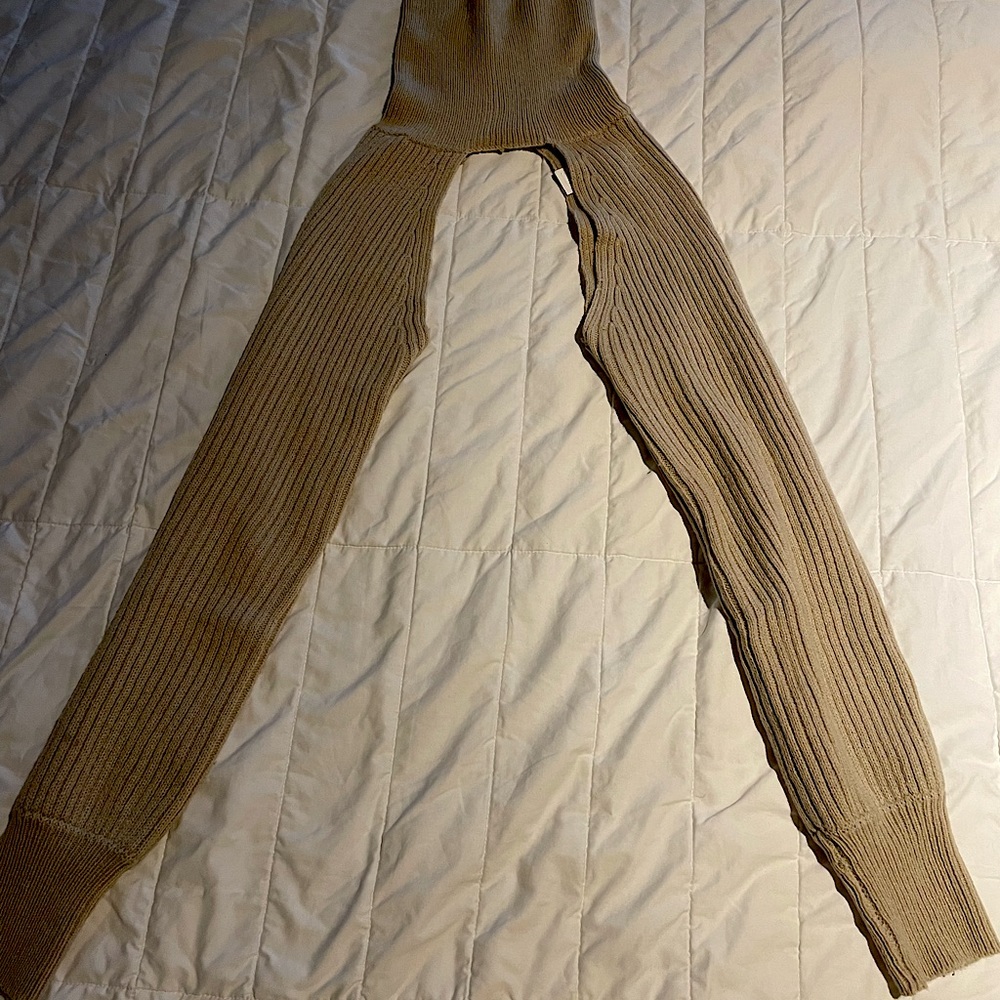 Turtleneck knitted sleeve arm warmer